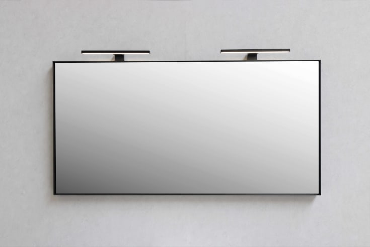Sanibell Basicline spegel, 100x60 cm, matt svart