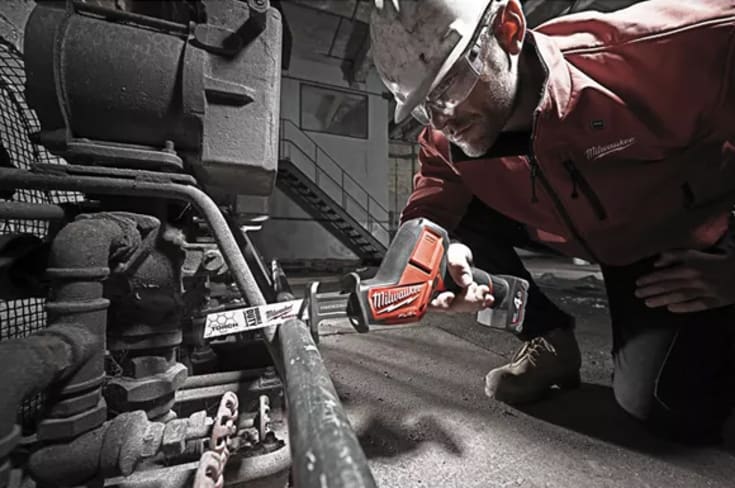 Milwaukee M12 Fuel CHZ-0 bajonetsav, u. batteri