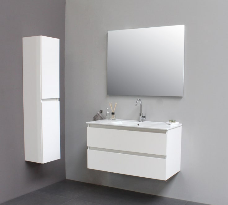 Sanibell Online højskab, 30x145 cm, hvid højglans