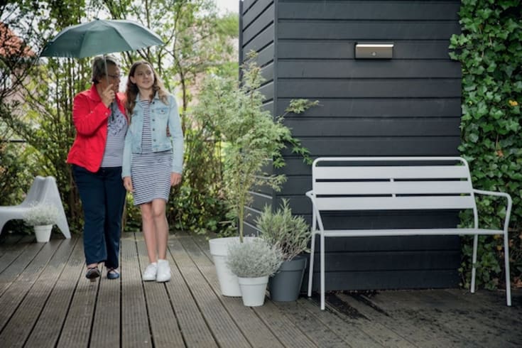 Philips myGarden Bustan utelys vegg med sensor