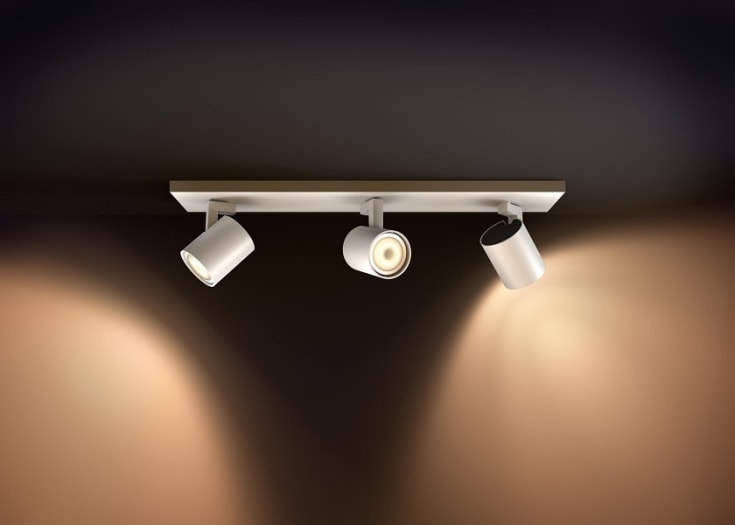 Philips myLiving Runner spotter i tak, hvit