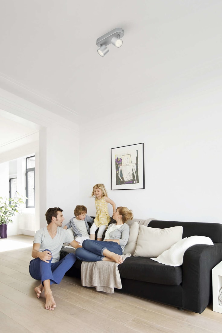 Philips myLiving Star spotter i tak, grå
