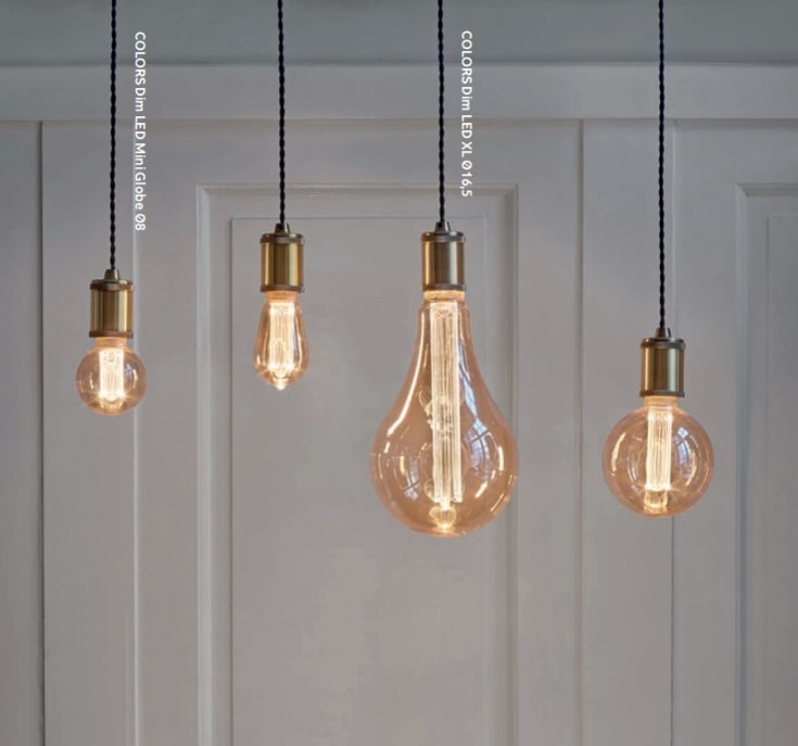 Halo Design Colors E27 dråbepære, 3-trins dæmp, 5W