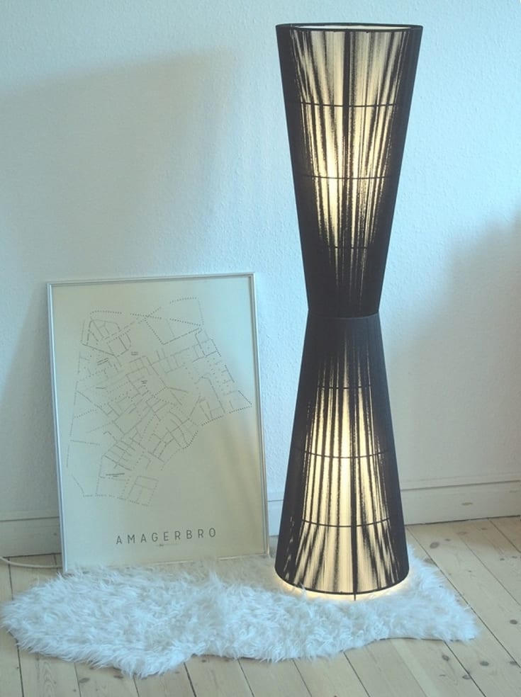 Nielsen Light Ruse golvlampa, svart