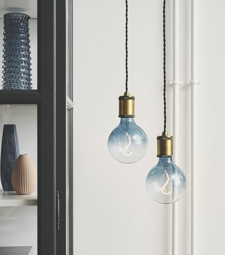 Halo Design Colors Soft Light E27 globlampa, blå