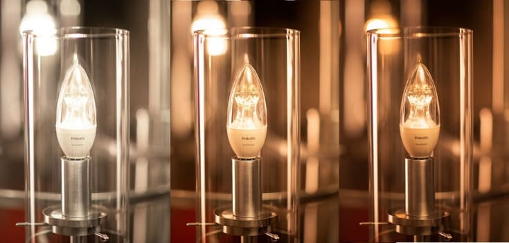 Philips SceneSwitch E14 kertepære, 3-trins dæmp, 5,5W