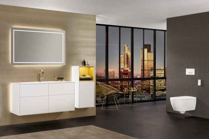 Villeroy & Boch ViConnect E300 betjeningsplade, hvid