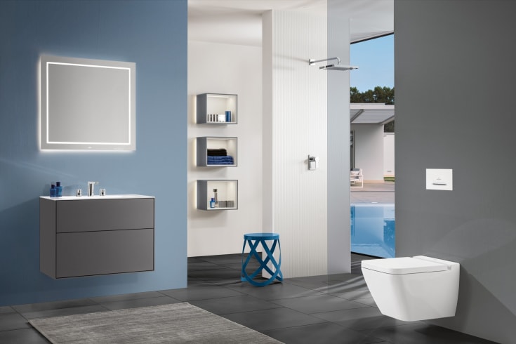 Villeroy & Boch ViConnect E300 betjeningsplade, hvid