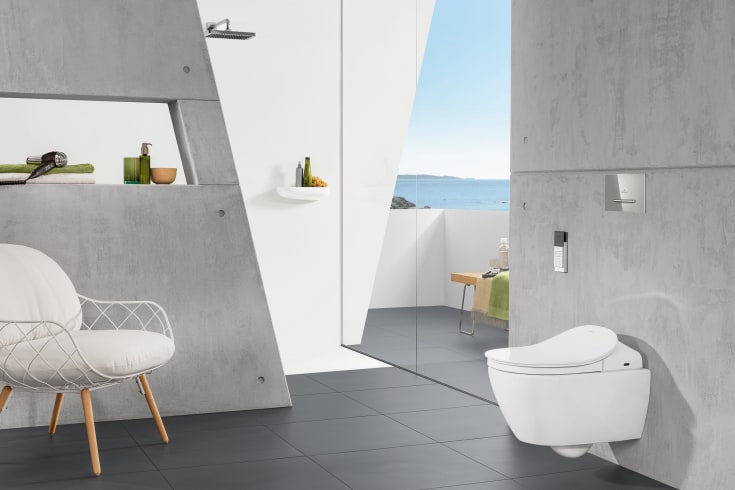 Villeroy & Boch ViConnect E300 betjeningsplade, krom