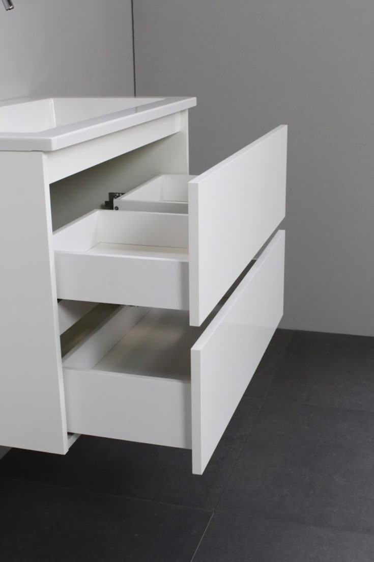 Sanibell Online möbelpaket, omonterad, 81x46,5 cm, vit högglans