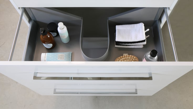 Sanibell Basicline möbelpaket, 60x39 cm, vit högglans