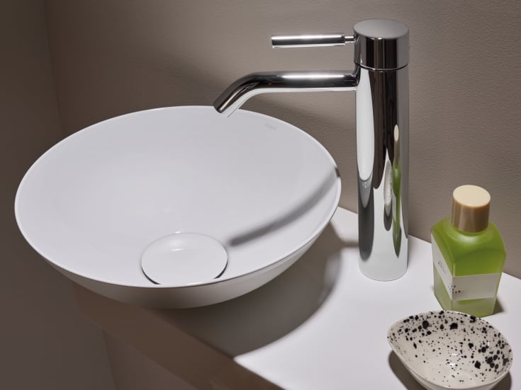 Laufen Piccolo Novo tvättställ, 55x32 cm, vänster, vit