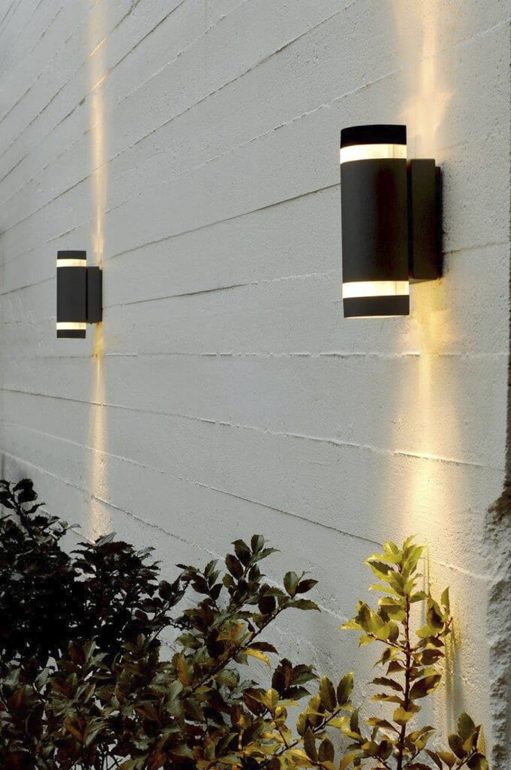 Nordlux Focus vägglampa utomhus, svart