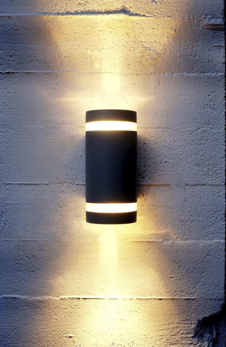 Nordlux Focus vägglampa utomhus, antracit