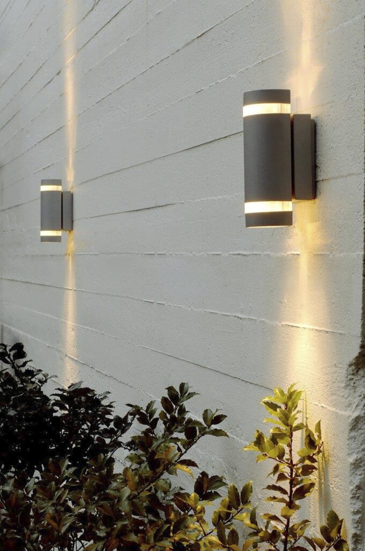 Nordlux Focus vägglampa utomhus, antracit