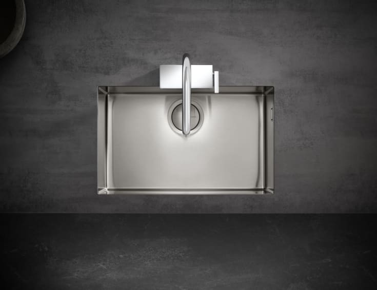Hansgrohe køkkenvask, 71x45 cm, rustfrit stål