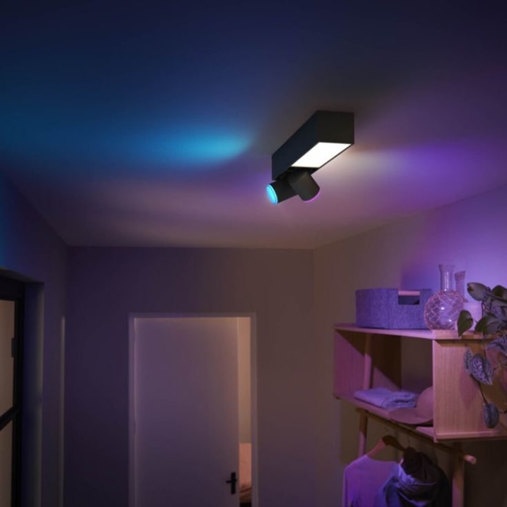 Philips Hue Centris spotter i tak, sort
