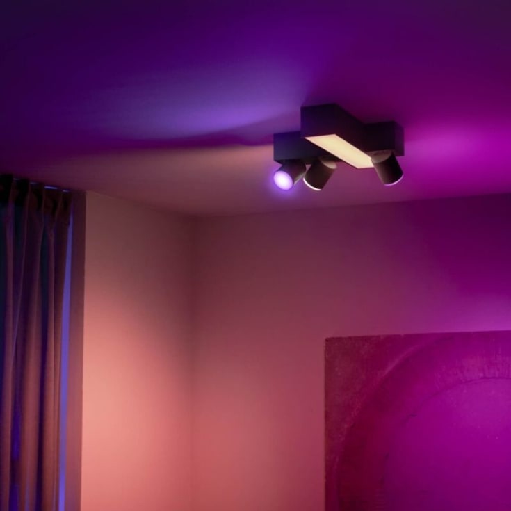 Philips Hue Centris Cross spotlampe, sort