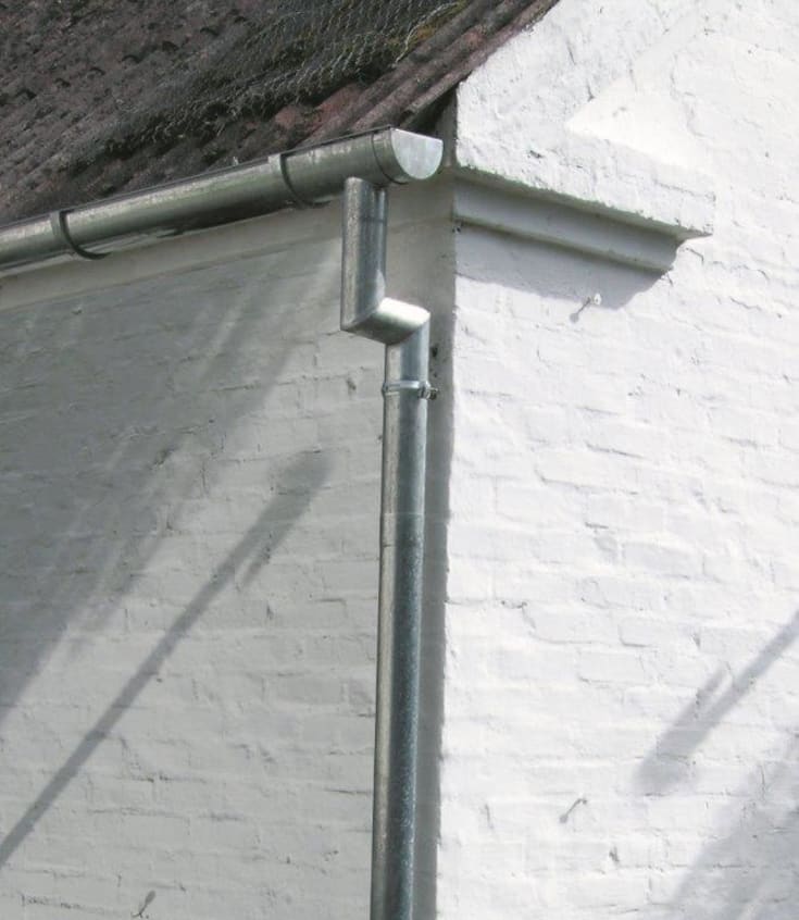 75 mm x 40° Bøjning Zink Plastmo