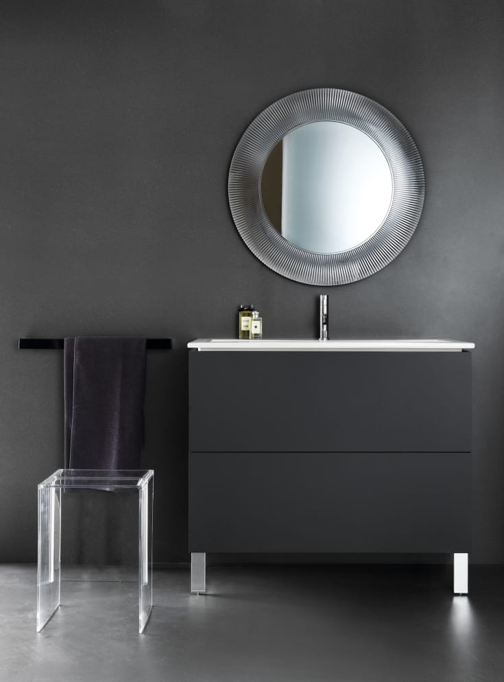 Kartell Laufen All Saints speil med lys, transparent