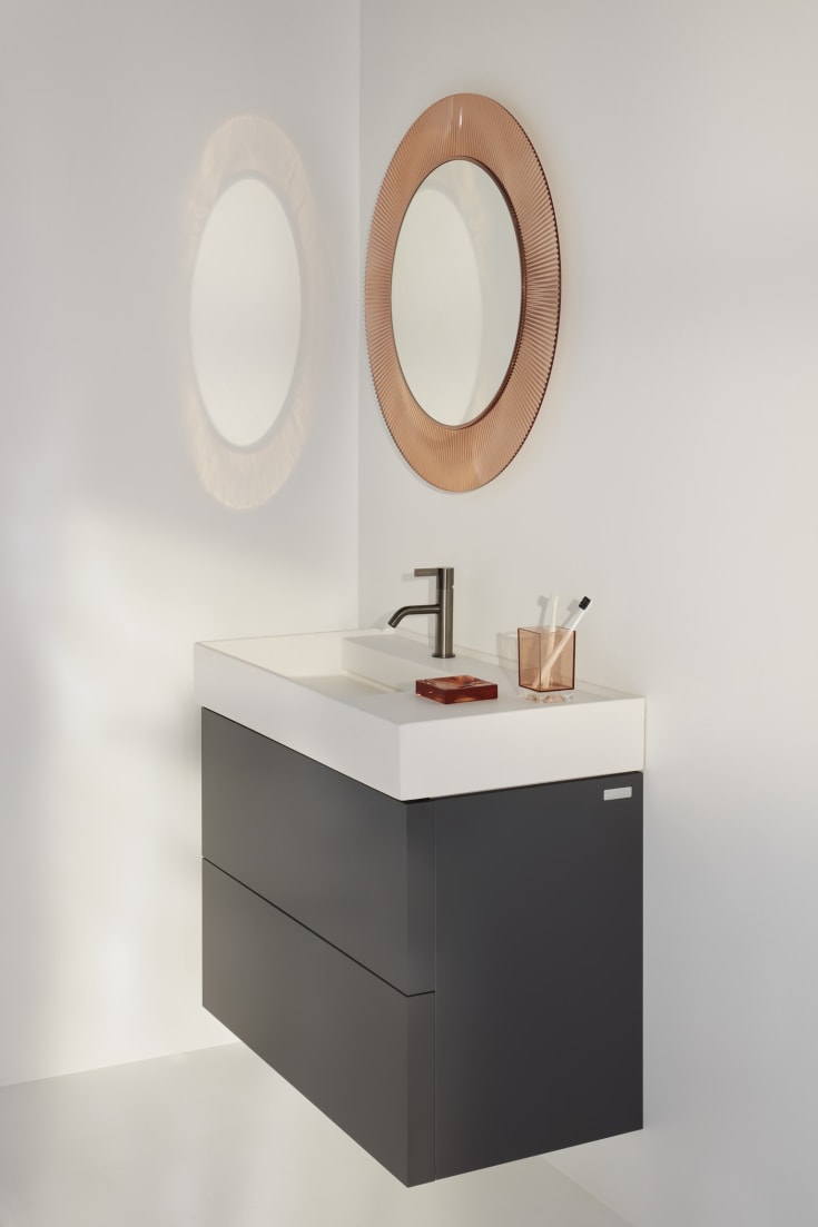 Kartell Laufen Boxy tandborstmugg, rosa