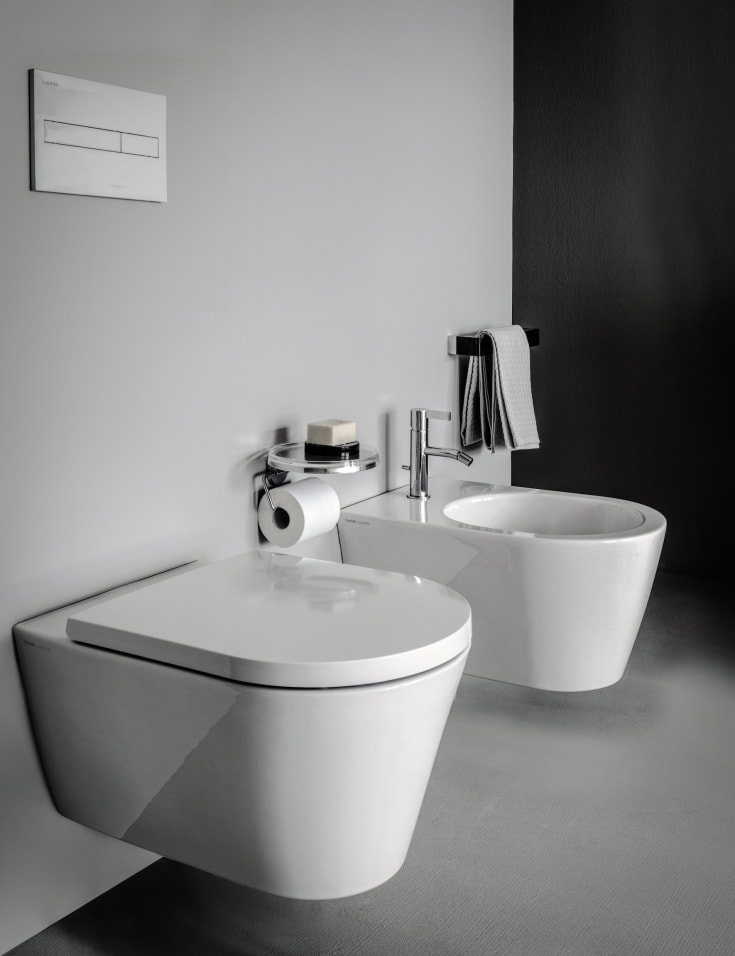 Kartell Laufen toiletrulleholder, krom