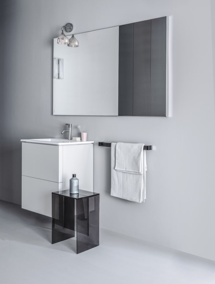 Kartell Laufen Rail håndklædestang, 45 cm, grå