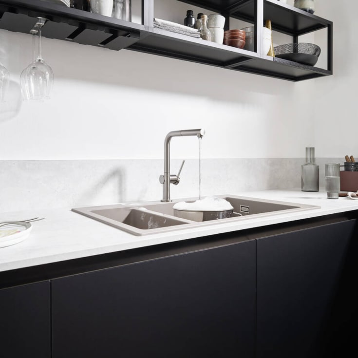 Hansgrohe Talis M54 köksblandare, utdragbar pip, krom