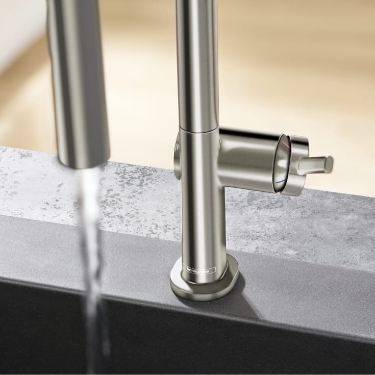 Hansgrohe Talis M54 køkkenarmatur, udtrækstud, stål