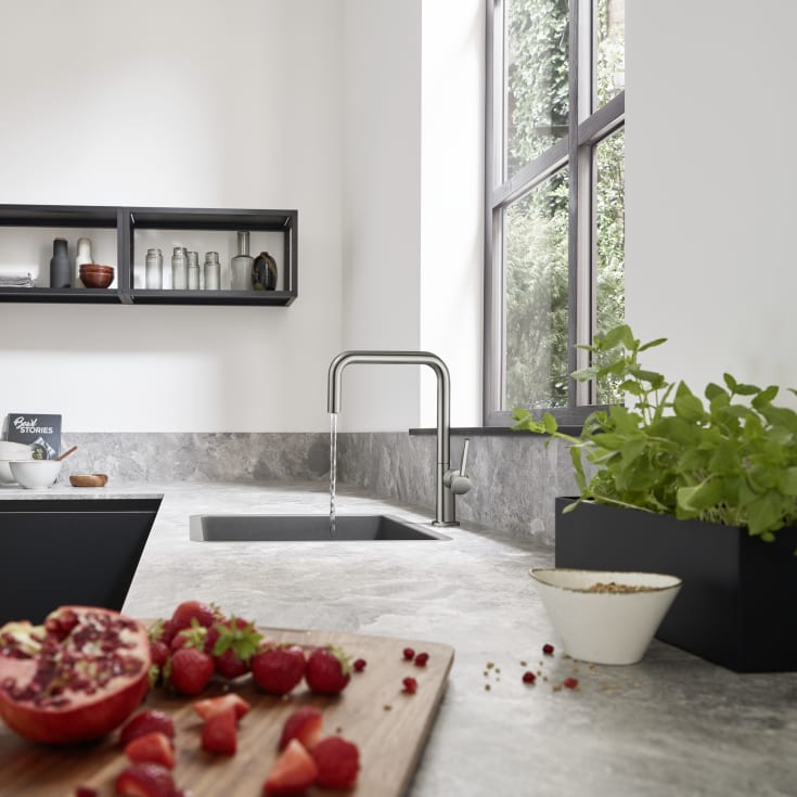 Hansgrohe Talis M54 köksblandare, stål
