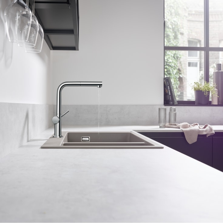 Hansgrohe Talis M54 köksblandare, utdragbar pip, krom