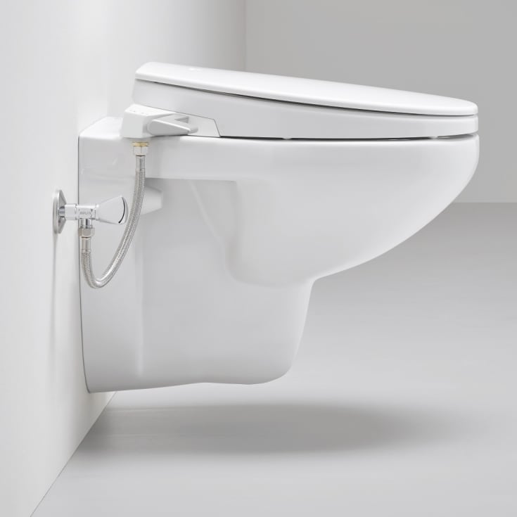 Grohe Bau toalettsits, dusch, soft close, vit