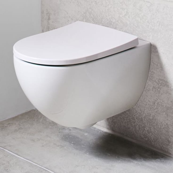 Geberit Acanto toiletbræt, soft close, aftagelig, hvid