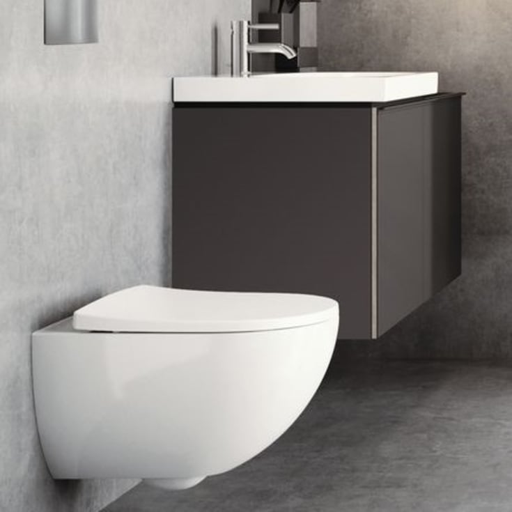 Geberit Acanto toalettsete, soft close, avtakbart, hvit