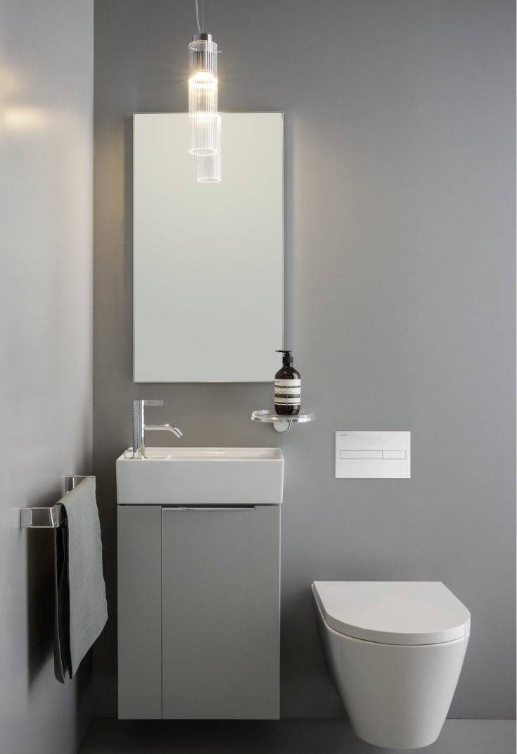 Kartell Laufen Rail håndklædestang, 30 cm, transparent