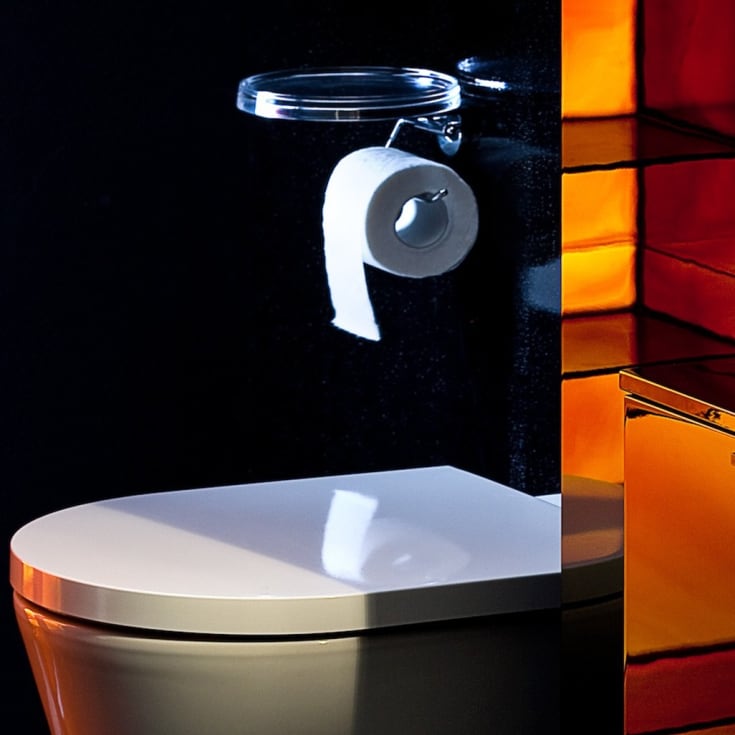 Kartell Laufen hylle, Ø18,5 cm, krom