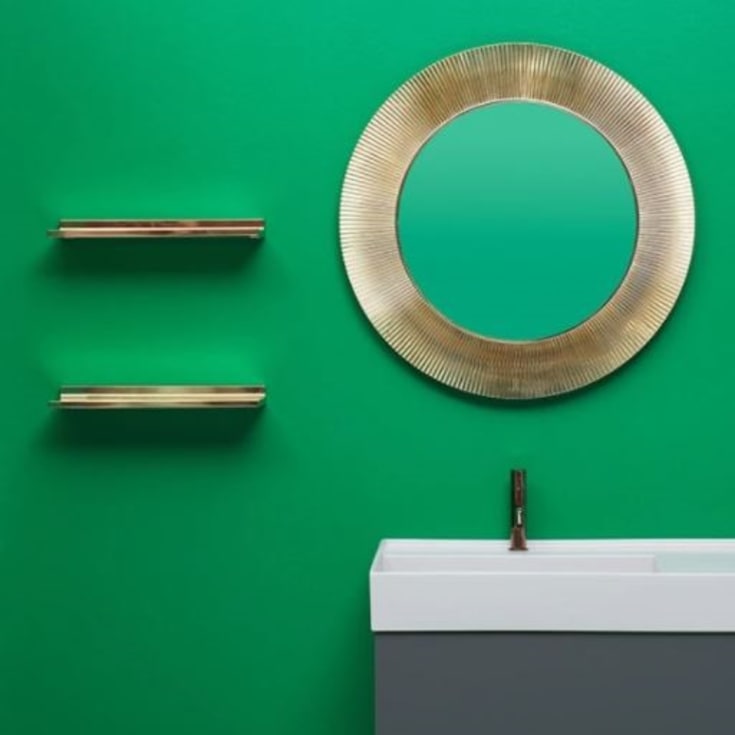 Kartell Laufen Shelfish hylde, 45x15,5 cm, guld