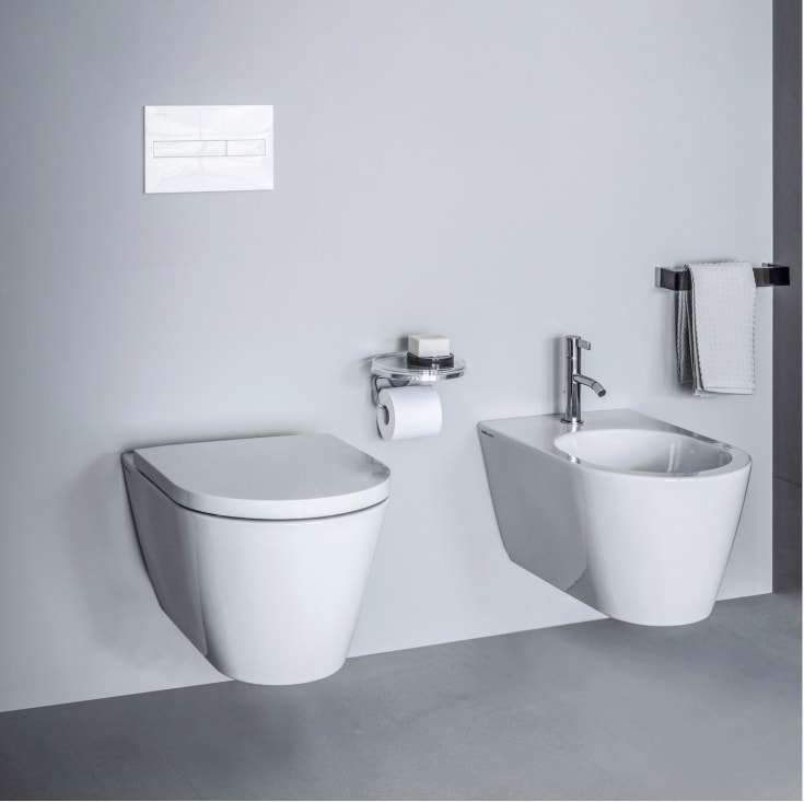 Kartell Laufen toiletrulleholder, krom