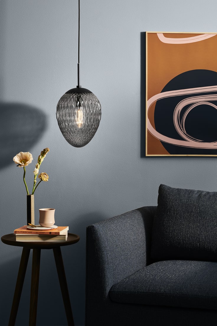 Halo Design Woods pendel, røgfarvet, Ø25 cm