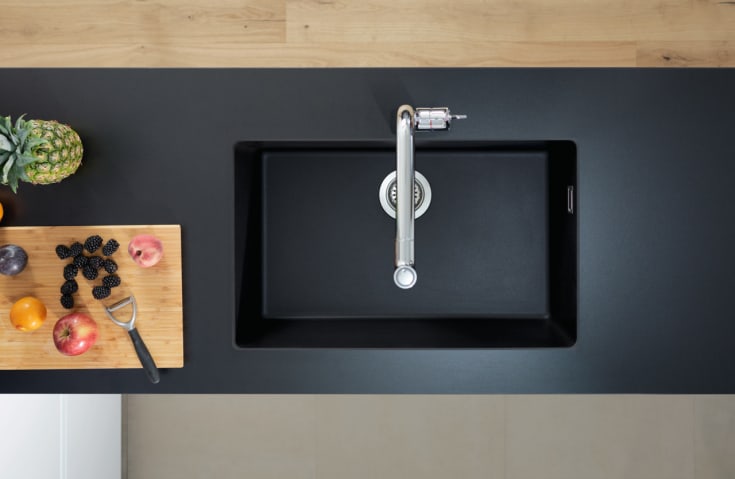 Hansgrohe diskbänk, 71x45 cm, svart
