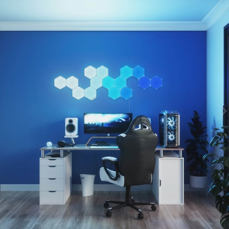 Nanoleaf Shapes Hexagons, startpakke med 9 paneler