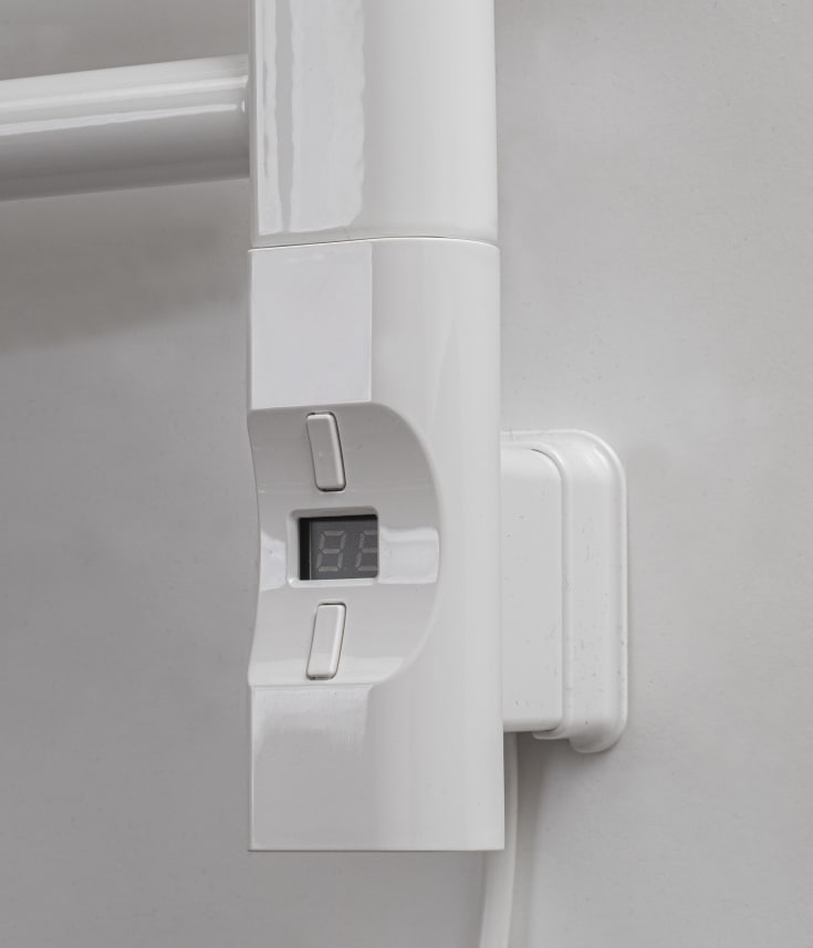 Kriss Nuvo 2 elpatron, 600 W, termostat, timer, hvit