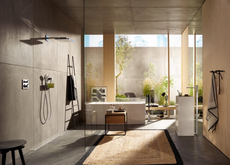 Hansgrohe Raindance E brusehoved, 30x30 cm, krom