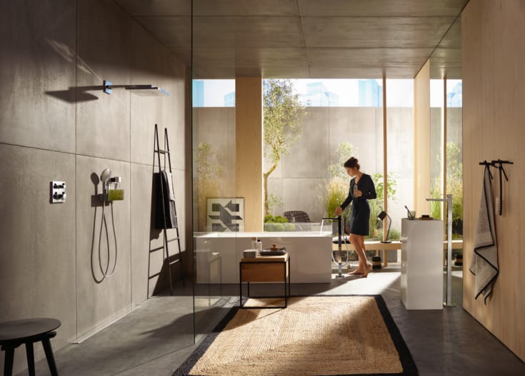 Hansgrohe Raindance E brusehoved, 30x30 cm, krom