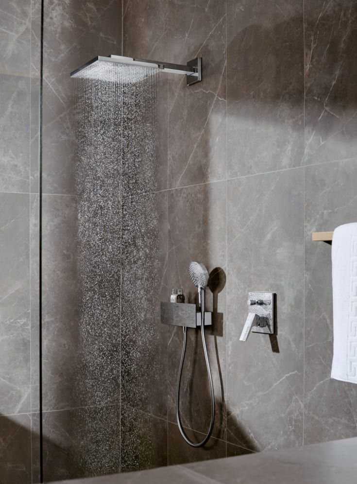 Hansgrohe Raindance E brusehoved, 30x30 cm, krom