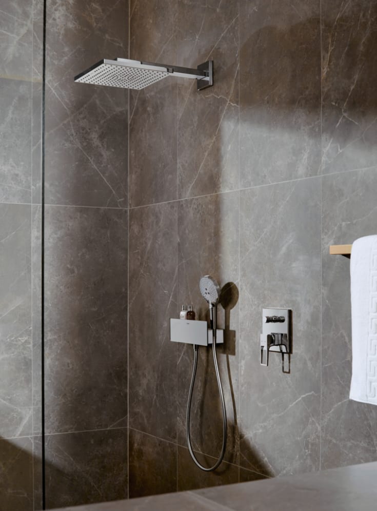 Hansgrohe Raindance E brusehoved, 30x30 cm, krom