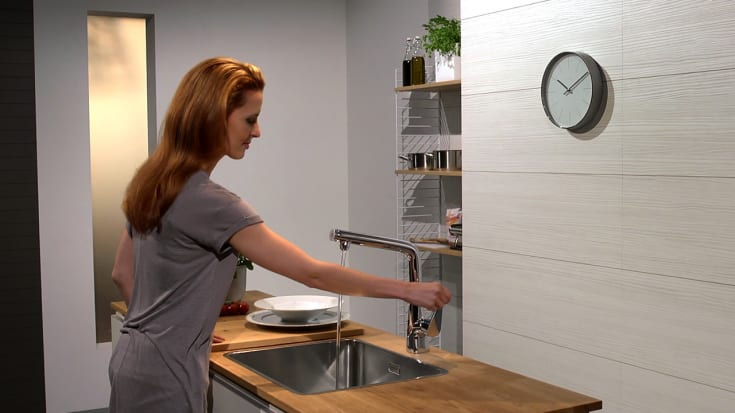 Hansgrohe Metris Select 320 køkkenarmatur, krom