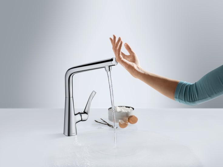 Hansgrohe Metris Select 320 køkkenarmatur, krom