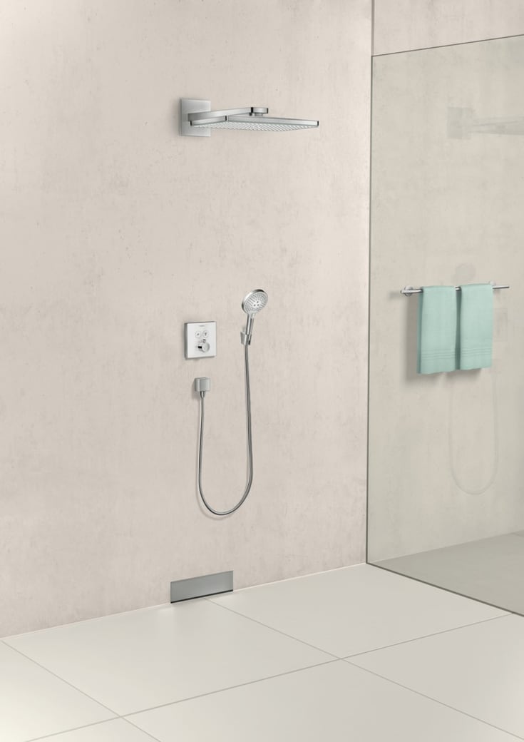 Hansgrohe FixFit Square slangeudtag, krom
