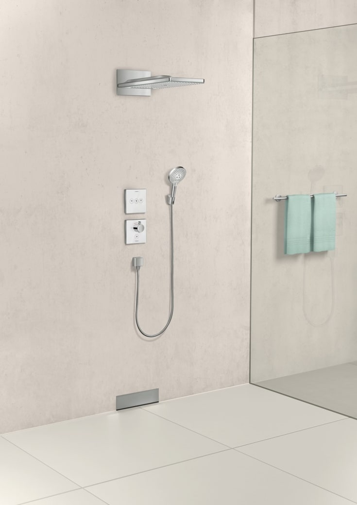 Hansgrohe FixFit Square slangeudtag, krom